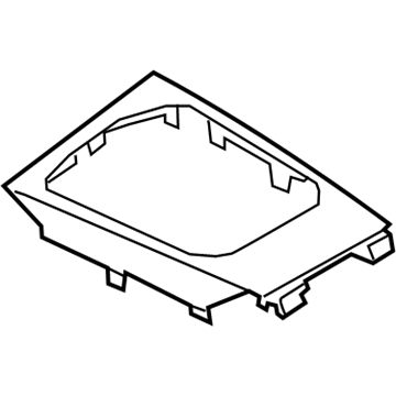 BMW 51166807240 CENTER CONSOLE TRIM, ALU MES