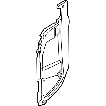 BMW 41007378676 Shaped Part, A-Pillar, Outer Right