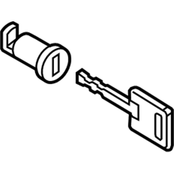 BMW 82720303536 Lock Cylinder With Key