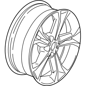 BMW 36116876918 Light Alloy Disc Wheel Reflexsilber