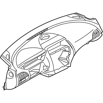 BMW 51457891215 Trim Panel Dashboard, Leather