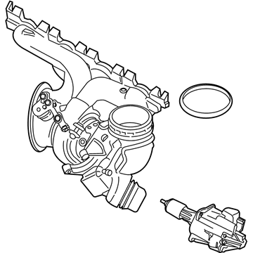 BMW 11659845813 TURBOCHARGER WITH EXHAUST MA