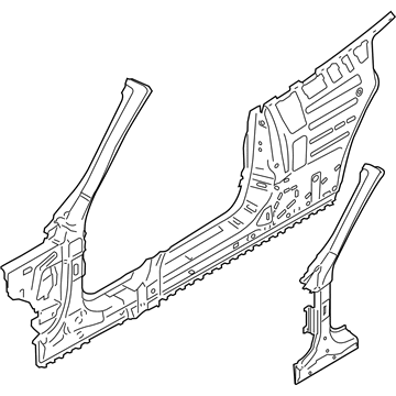 BMW 41007347304 Side Frame, Exterior, Right