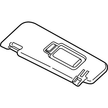 BMW 51168071073 Sun Visor With Label, Left