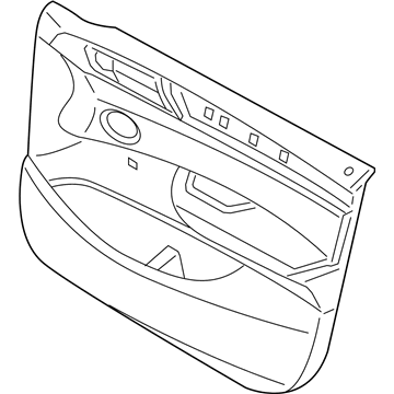 BMW 51417394555 Door Lining Vynil Front Left