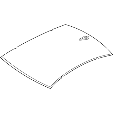 BMW 41318065855 Roof Outer Skin, Carbon