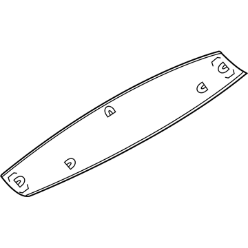 BMW 51497250628 Upper Trunk Lid Trim Panel