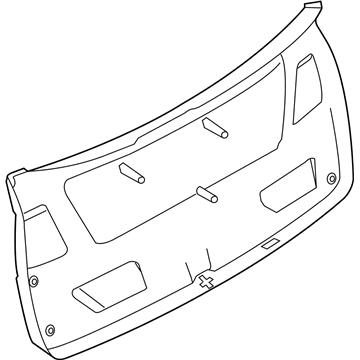 BMW 51497246418 Lower Tail Lid Trim Panel