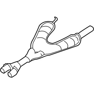 BMW 540i Exhaust Pipe - 18101440366