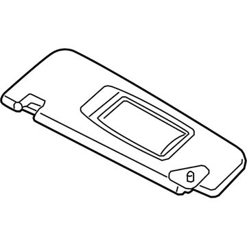 BMW 51167408551 Sun Visor With Label, Left