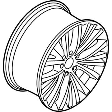 BMW 36116853954 Light Alloy Disc Wheel Reflexsilber