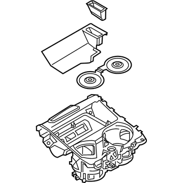 BMW 51165A010B0 STORAGE TRAY, CUP HOLDER, CE