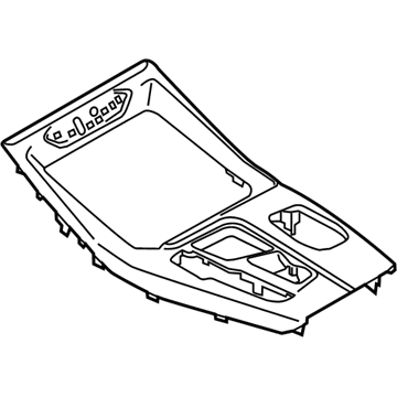 BMW 51168071035 Center.Console Trim Al Rhombicle