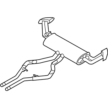 2016 BMW X6 Exhaust Resonator - 18308623118