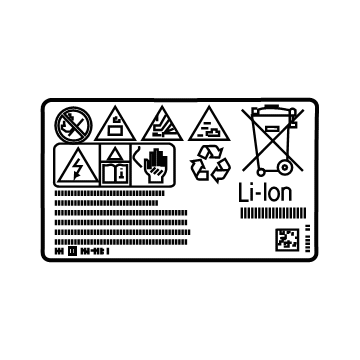 BMW 61277625086 Warning Sticker, Hv Accumulator