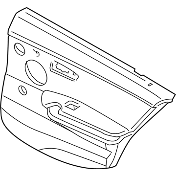 BMW 51429152437 Door Lining Vynil Rear Left