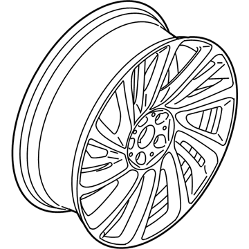 BMW 36116862896 Alloy Rim Forged Left