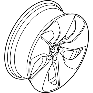 BMW 36116855313 Alloy Rim Forged Left