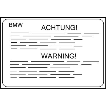BMW 71212122336 Instruction Notice, Airbag
