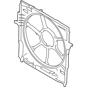 BMW 535i GT Fan Shroud - 17427612453