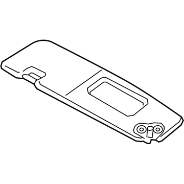 BMW 51167352898 Sun Visor With Label, Right