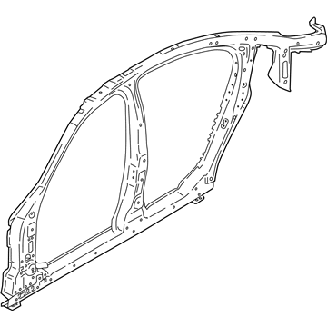 BMW 41007437432 Side Frame, Middle Right