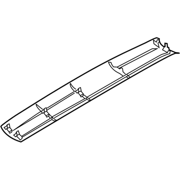 BMW 51493418680 Upper Trunk Lid Trim Panel