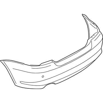 51127206863 BMW Bumper Panel Primed Rear Illustration 1 of 1