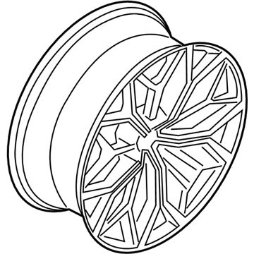 BMW 36116885464 Disk Wheel, Light-Alloy, Bla