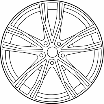 BMW 36118089563 DISK WHEEL, LIGHT ALLOY, IN