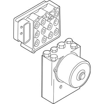 BMW ABS Pump And Motor Assembly - 34516756287