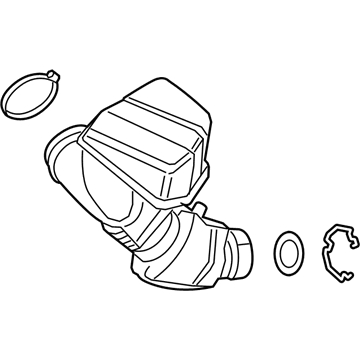 BMW 13718656981 FILTERED AIR PIPE WITH RESON