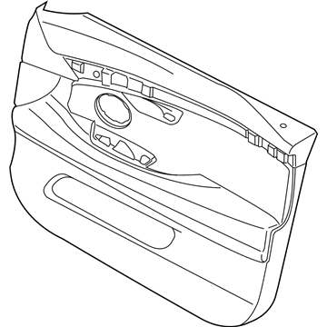 BMW 51417260622 Door Lining Leather Front Right