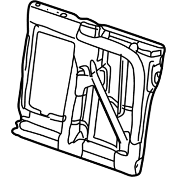 BMW 52207049211 Backrest Frame With Belt Reel, Left