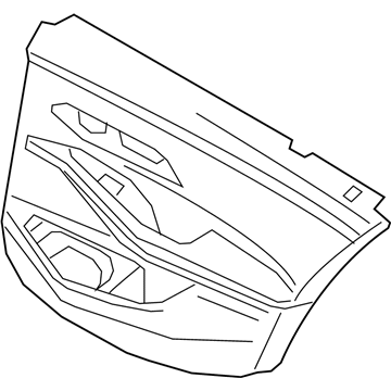 BMW 51429460687 DOOR TRIM PANEL, REAR, LEFT