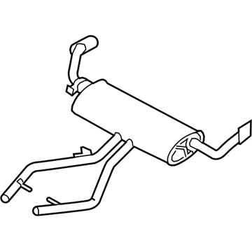 BMW 18307576340 Rear Muffler