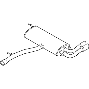 2017 BMW X4 Muffler - 18308686883