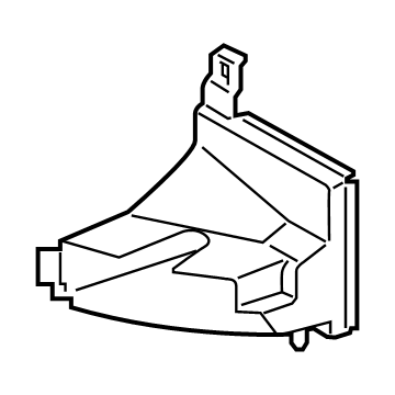 BMW 51748072617 Air Duct Displaced Radiator Left