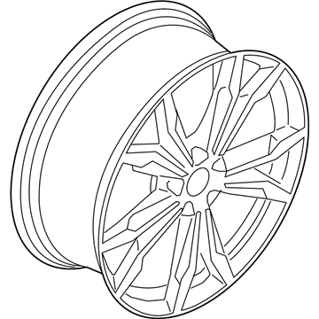 BMW 36108008659 Wheel Rim Light Alloy Orbit Grey Matt