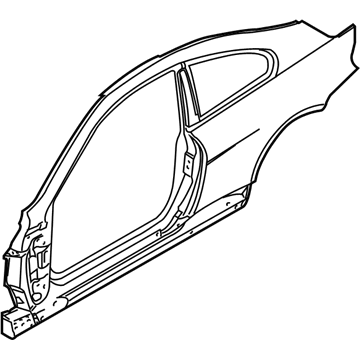 BMW 41217120038 Body-Side Frame Right