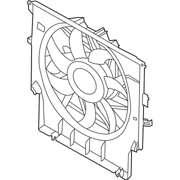 BMW 17427601176 Engine Cooling Fan Assembly