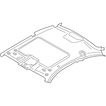 BMW 51448054083 Molded Headlining For Sliding Lifting Roof