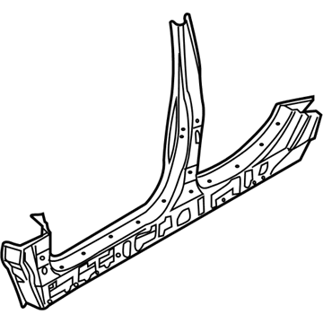 BMW 41217111326 Column B With Right Rocker Panel