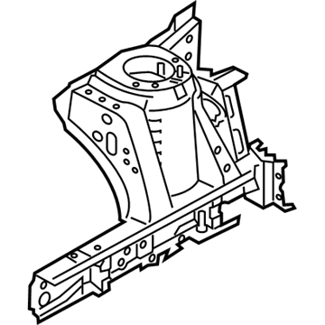 BMW 41002406072 SHOCK TOWER, FRONT RIGHT, WI