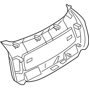 BMW 51497202523 Lower Tail Lid Trim Panel