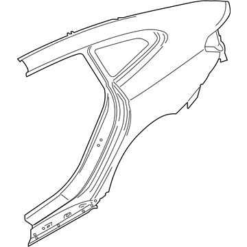 BMW 41007437589 Left Rear Side Panel