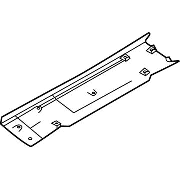 BMW 51497491238 UPPER TRUNK LID TRIM PANEL