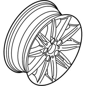 2010 BMW 135i Alloy Wheels - 36118036937