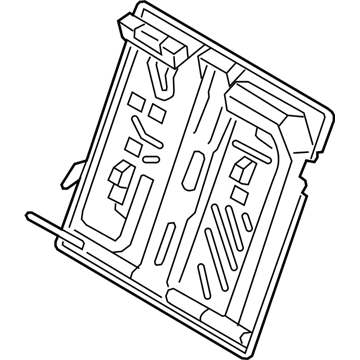 BMW 52207235433 FRAME, BACKREST LEFT