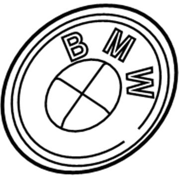 BMW 51237314891 Hood Emblem Roundel